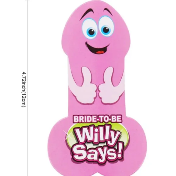 Bachelorette Party Willy Says Cards - NWOT - Picture 3 of 4